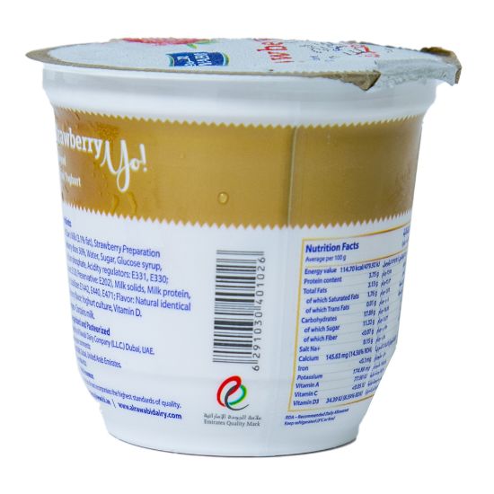 Picture of Al Rawabi Stirred Yoghurt Strawberry 130g(N)