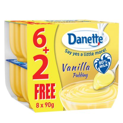 Picture of Danette Dessert Vanilla Flavour 90g 6+2(N)