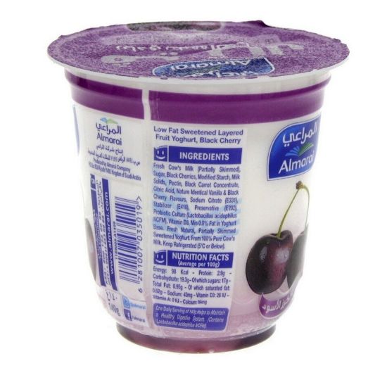 Picture of Al Marai Vetal Layered Fruit Yoghurt Black Cherry 140g(N)