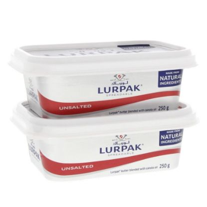 Picture of Lurpak Spreadable Unsalted Butter 2 x 250g