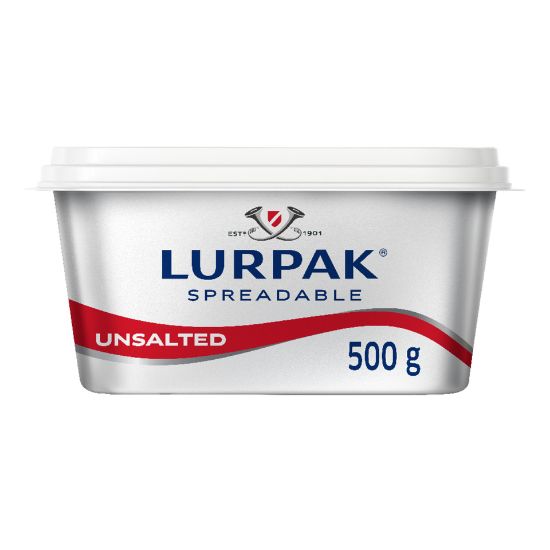 Picture of Lurpak Spreadable Butter Unsalted 500g