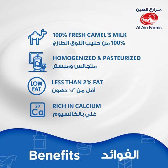 Picture of Al Ain Low Fat Camelait Fresh Camel Milk 1Litre(N)