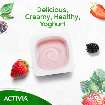 Picture of Activia Stirred Yoghurt Full Fat Mixed Berries 120g(N)