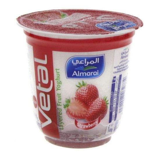 Picture of Al Marai Vetal Layered Fruit Yoghurt Strawberry 140g(N)