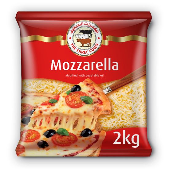 Picture of The Three Cows Mozzarella Shredded Cheese 2kg