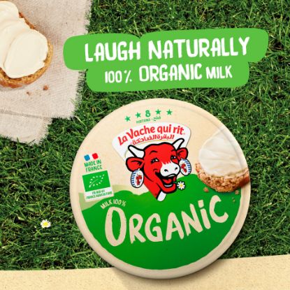 Picture of La Vache qui rit Organic Spreadable Cheese Triangles 8 Portions 128g