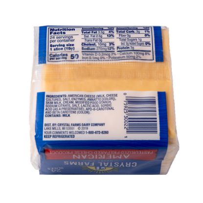 Picture of Crystal Farms American Cheese 453g