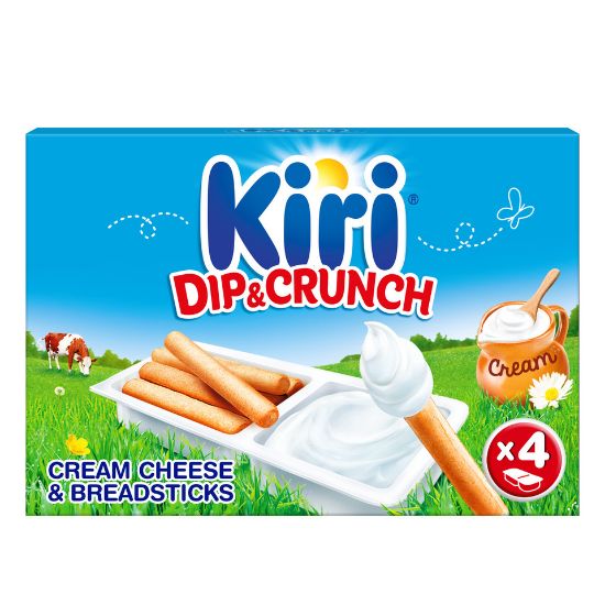 Picture of Kiri Dip & Crunch Cream Cheese and Breadstick Snack 4 Pieces 140g