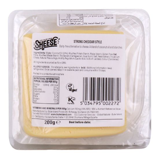 Picture of Sheese Strong Cheddar Style Cheese 200g