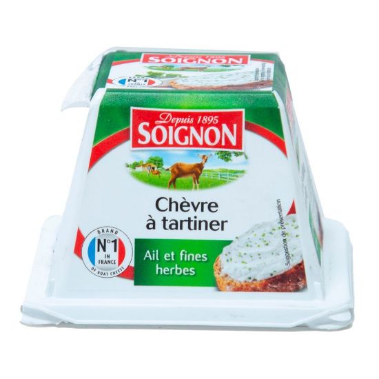 Picture of Soignon Goat Cheese With Garlic And Herbs 140g