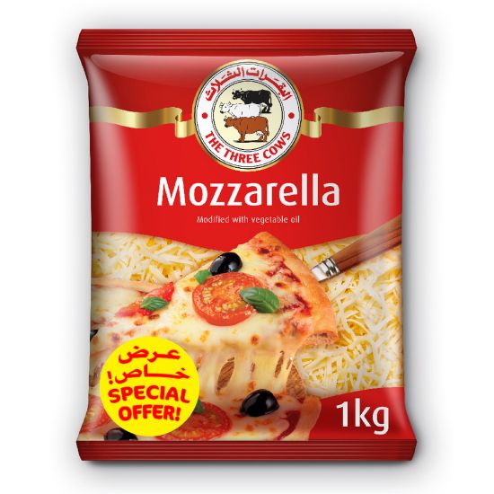 Picture of Three Cows Shredded Mozzarella Cheese 1kg