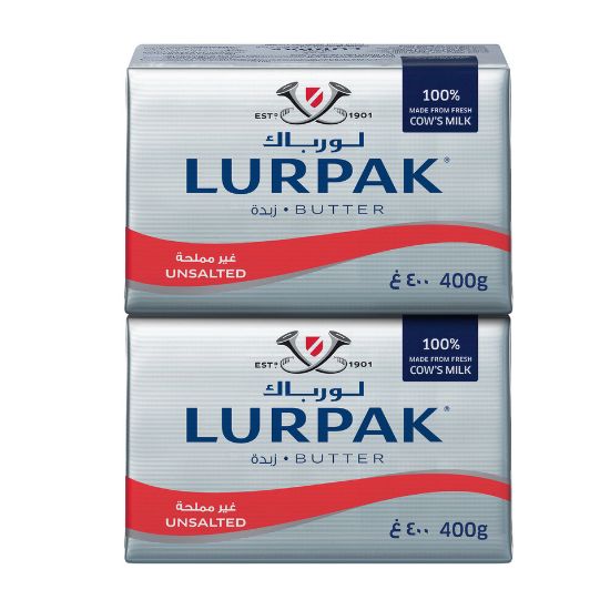 Picture of Lurpak Butter Block Unsalted 2 x 400g