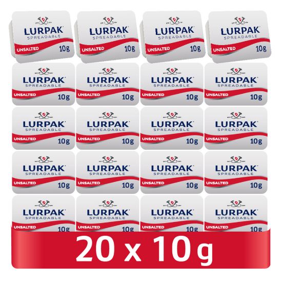 Picture of Lurpak Spreadable Butter Portions Unsalted 20 x 10g