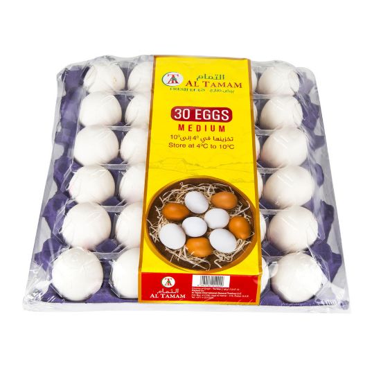 Picture of Al Tamam White Eggs Medium 30pcs(N)