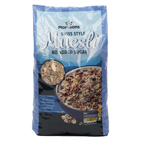 Picture of Morrisons Swiss Style Muesli No Added Sugar 1 kg