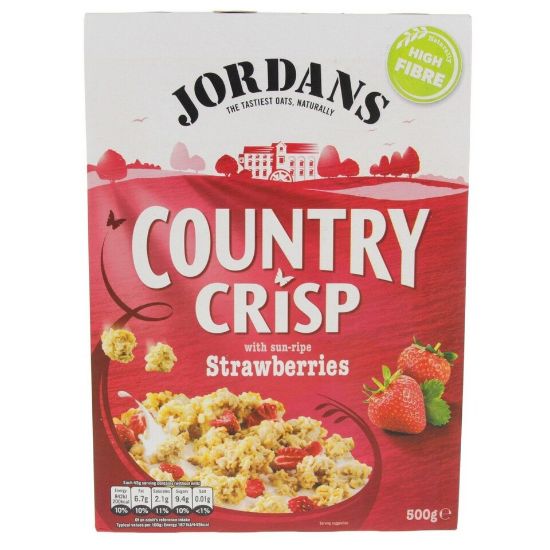 Picture of Jordans Country Crisp With Sun Ripe Strawberries 500g