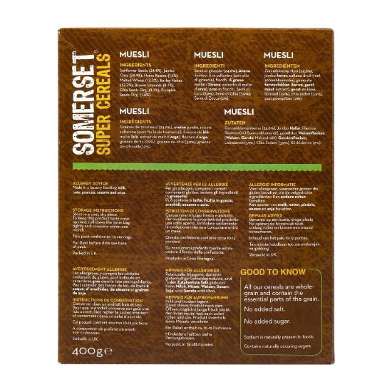 Picture of Somerset Super Cereals Super Seeds Muesli 400g