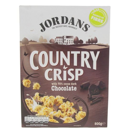 Picture of Jordans Country Crisp With Cocoa Chocolate 500g