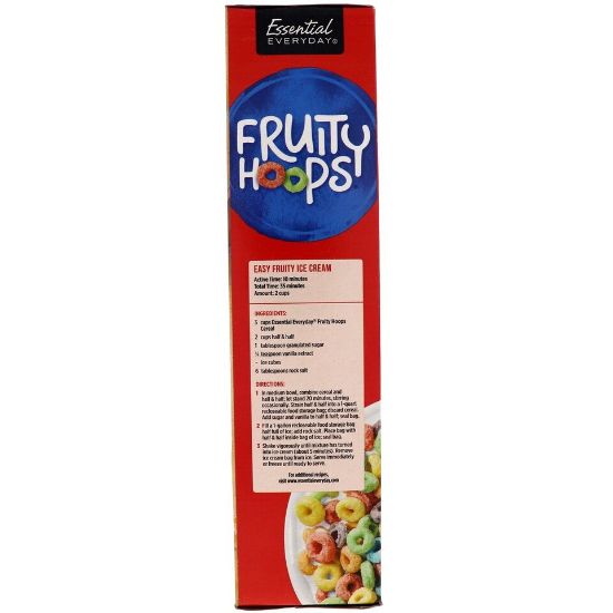 Picture of Essential Everyday Fruity Hoops Fruit Flavored Multi Grain Sweetened Cereal 345g