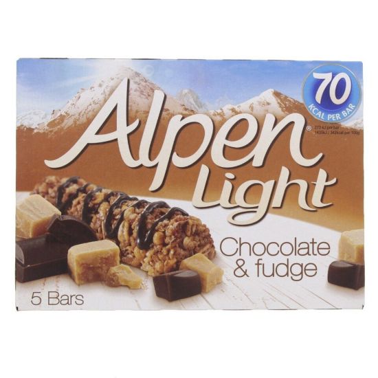 Picture of Alpen Chocolate & Fudge Light Cereal Bar 5 x 19g(N)