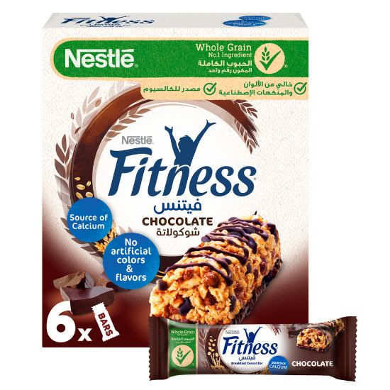 Picture of Nestle Fitness Chocolate Cereal Bar 6 x 23.5g(N)