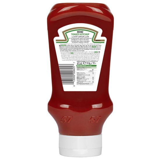 Picture of Heinz Tomato Ketchup Top Down Squeezy Bottle 910g