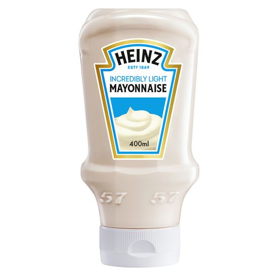 Picture of Heinz Incredibly Light Mayonnaise Top Down Squeezy Bottle 400ml