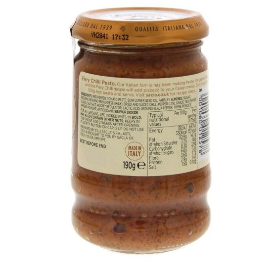 Picture of Sacla No.8 Fiery Chilli Pesto 190g