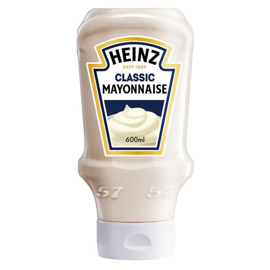 Picture of Heinz Creamy Classic Mayonnaise Top Down Squeezy Bottle 600ml