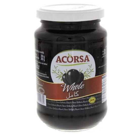 Picture of Acorsa Whole Black Olives 200g