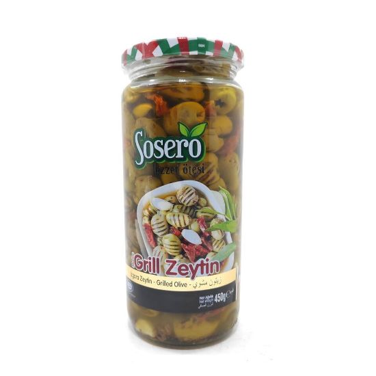 Picture of Sosero Grilled Green Olives 450g