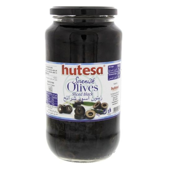 Picture of Hutesa Spanish Black Olives Sliced 450g