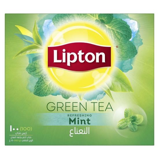 Picture of Lipton Green Tea Mint 100 Teabags(N)