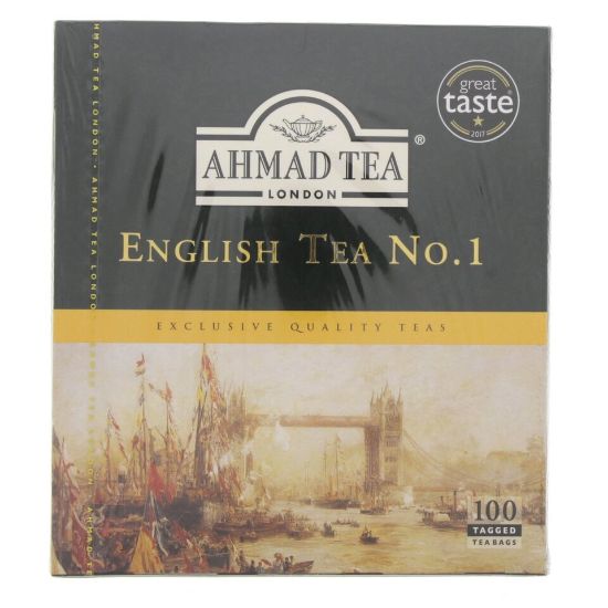 Picture of Ahmad Tea English Tea No.1 100 Tagged Tea Bags(N)