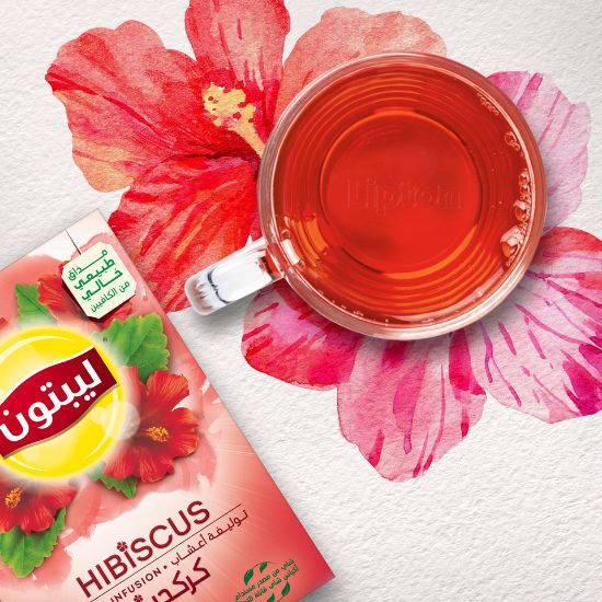 Picture of Lipton Hibiscus Herbal Infusion Tea 20 Teabags(N)