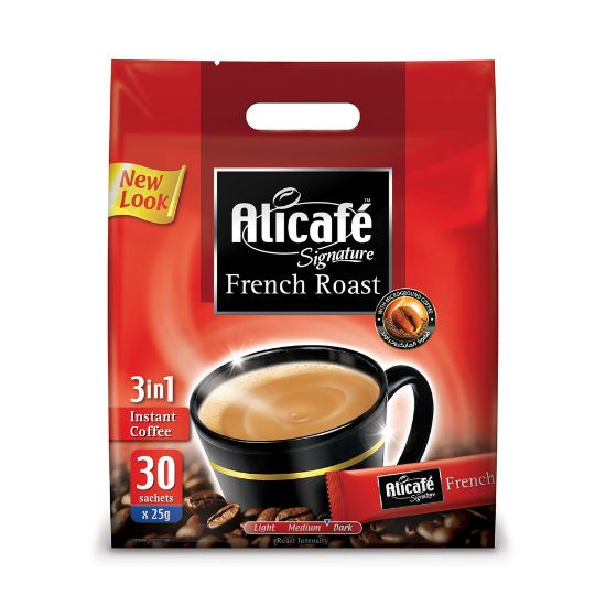 Picture of Alicafe Signature 3 in 1 French Roast Coffee 30 x 25g