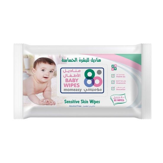 Picture of Momeasy Sensitive Skin Baby Wipes 80 pcs