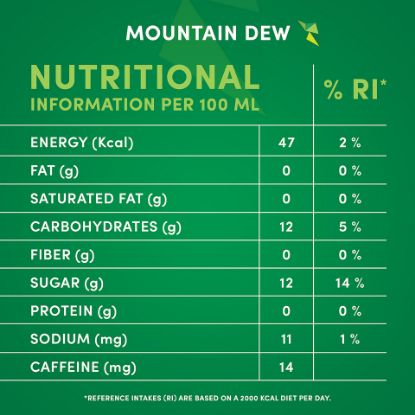 Picture of Mountain Dew Carbonated Soft Drink Can 155ml(N)