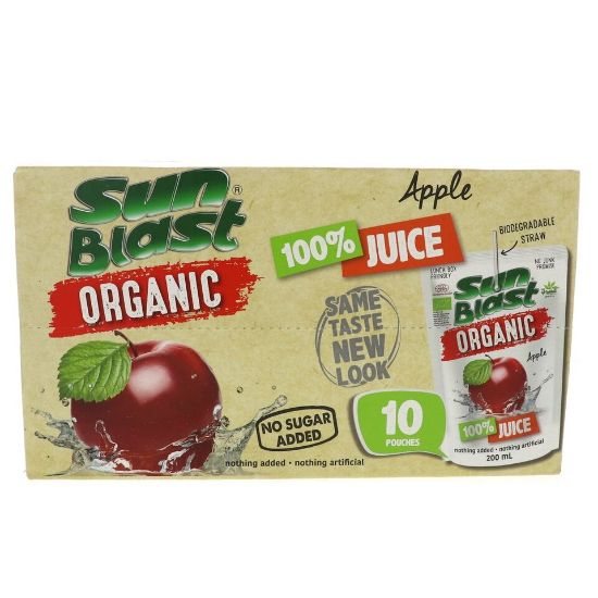 Picture of Sun Blast Organic Apple Juice 200ml x 10 Pieces(N)