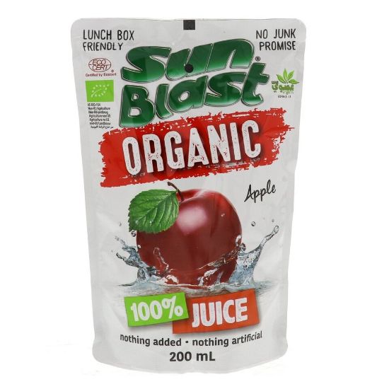 Picture of Sun Blast Organic Apple Juice 200ml x 10 Pieces(N)