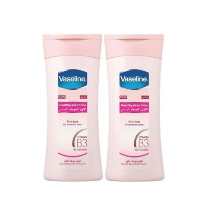 Picture of Vaseline Healthy Even Tone With Vitamin B3 Body Lotion 2 x 400 ml