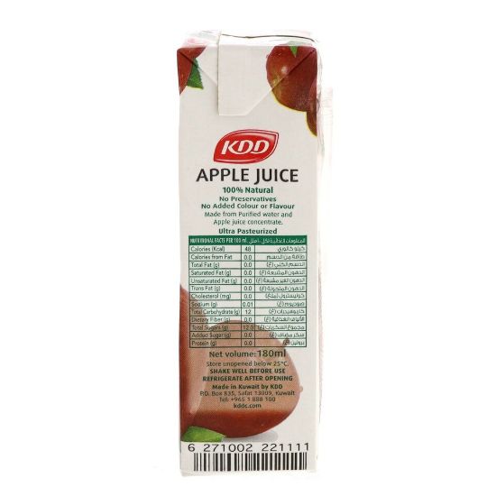 Picture of KDD Apple Juice 180ml x 6pcs(N)