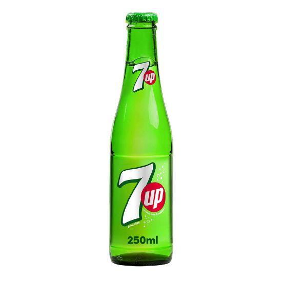 Picture of 7UP Carbonated Soft Drink Glass Bottle 250ml(N)