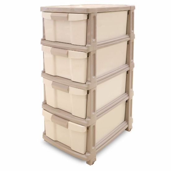 Picture of JCJ Plastic Drawer 4Tiers Assorted Color