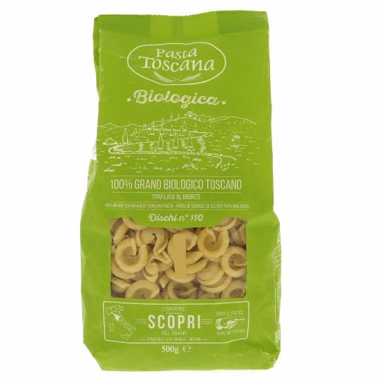 Picture of Pasta Toscana Organic Dischi no.110 Durum Wheat Semolina Pasta 500 g(N)