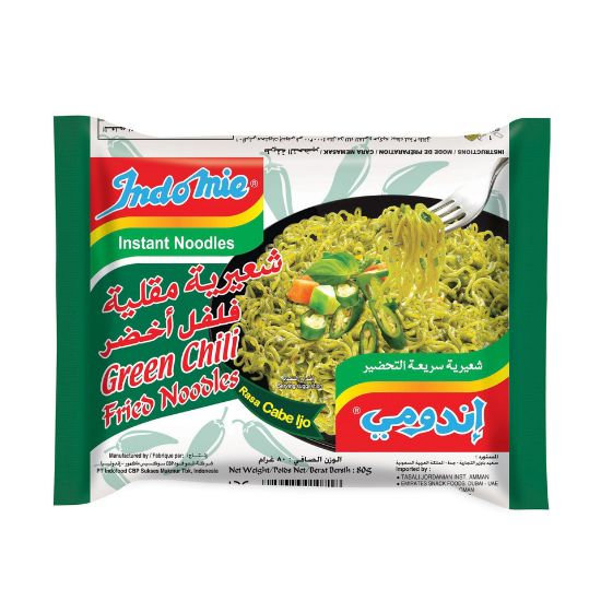 Picture of Indomie Instant Noodles Green Chilli Fried Noodles 80g x 5 Pieces(N)