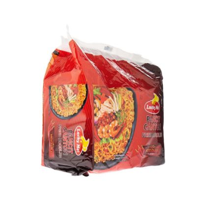 Picture of Lucky Me Hot Chili Flavour Instant Pancit Canton 60g x 6 Pieces(N)