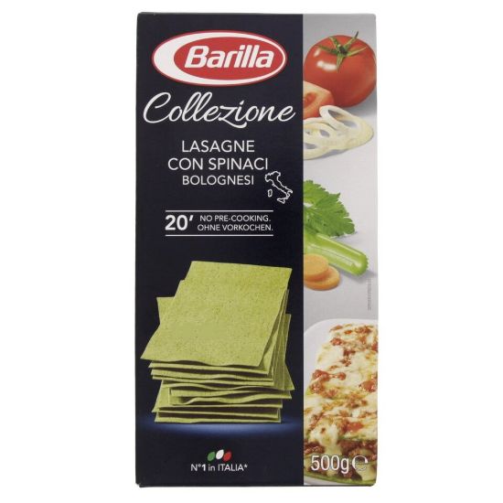 Picture of Barilla Collezione Lasagne Semolina Pasta With Spinach 500g(N)