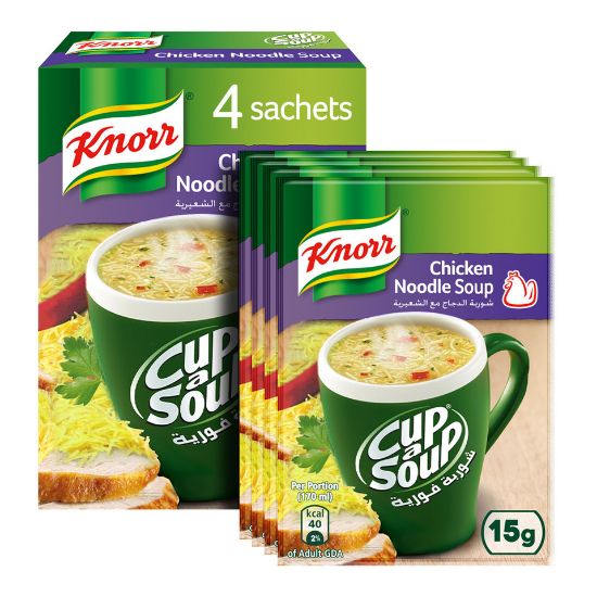 Picture of Knorr Cup-A-Soup Chicken Noodle 4 x 15g(N)