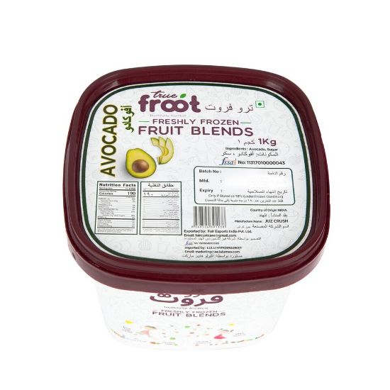 Picture of True Froot Freshly Frozen Avocado Fruit Blends 1 kg